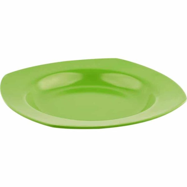 Piring-Makan-Melamine-2090-Hijau-Glori Piring Makan Segiempat 2090