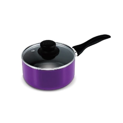 Kirin Nafiri Sauce Pan + Glass Cover 18cm - NAFIRI18SP - Purple